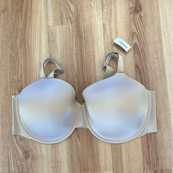 Soma Plus-Size Soft Tan Vanishing 360 Perfect Coverage Under-wire Bra Sz 42G - Picture 1 of 6